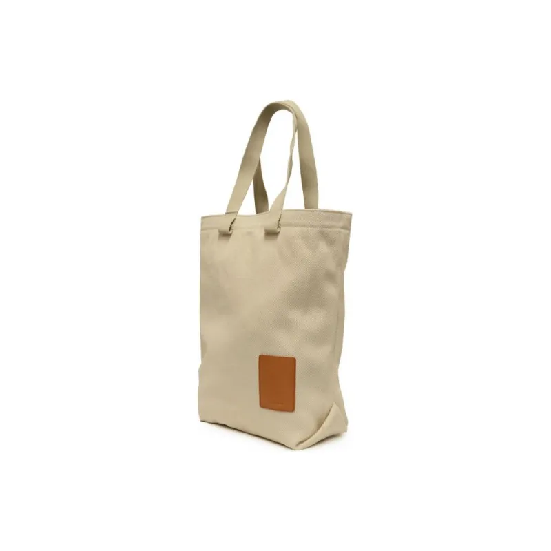 Il Bisonte Cotton Tote Bag Shopping Bag Shoulder Bag Handbag Unisex White-1