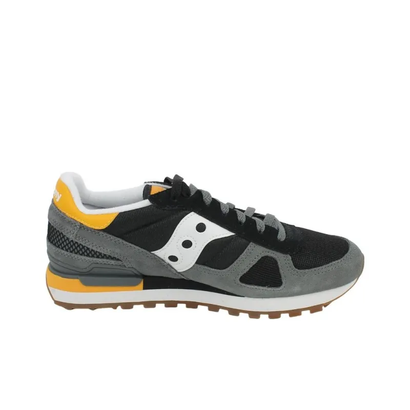 saucony Shadow Original Big Kid 'Black Yellow'-1