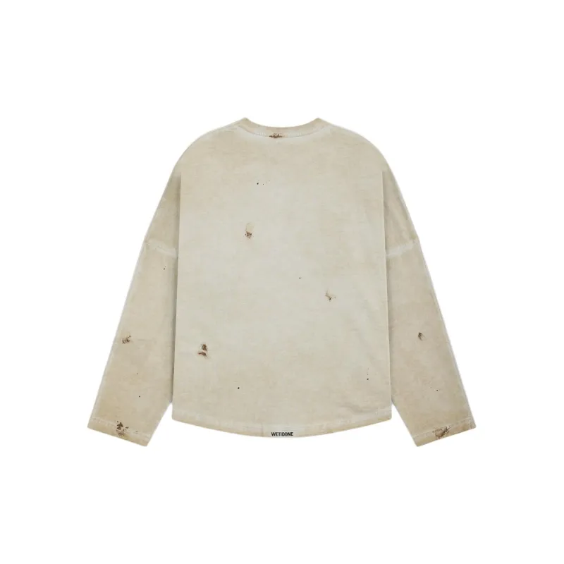 WE11DONE SS24 T Shirt Unisex Beige-1