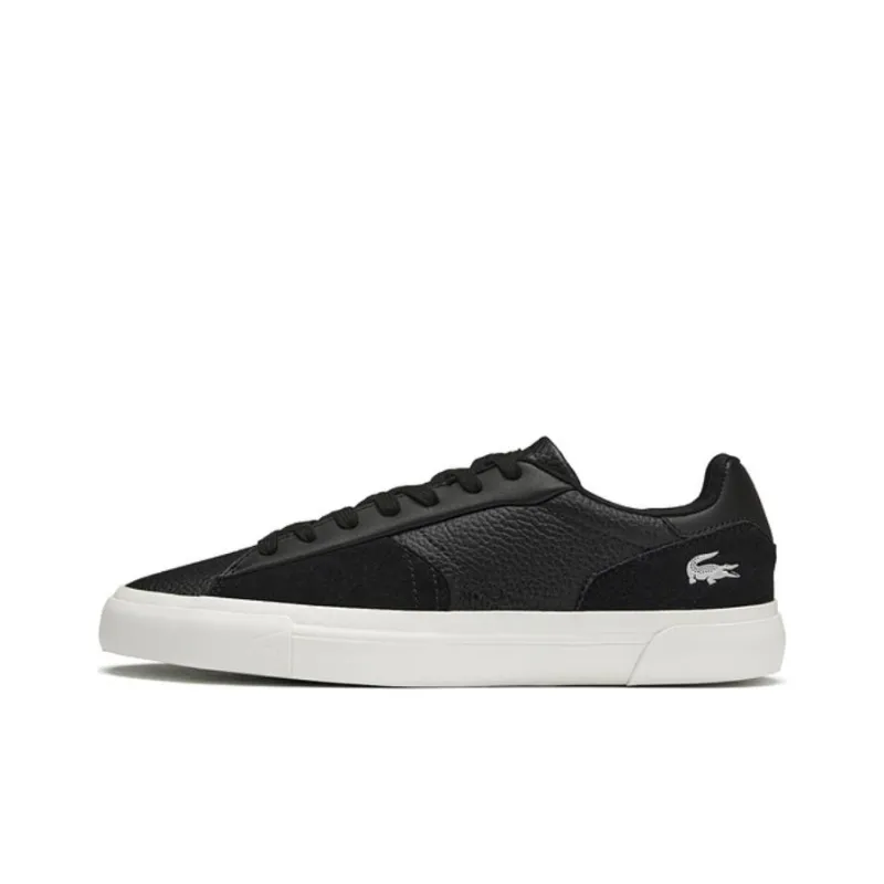 LACOSTE Low Top Skateboard Shoes Men's Black-0