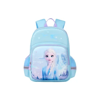 Disney Frozen Series Polyester Backpack Small Size Unisex Orange/Blue