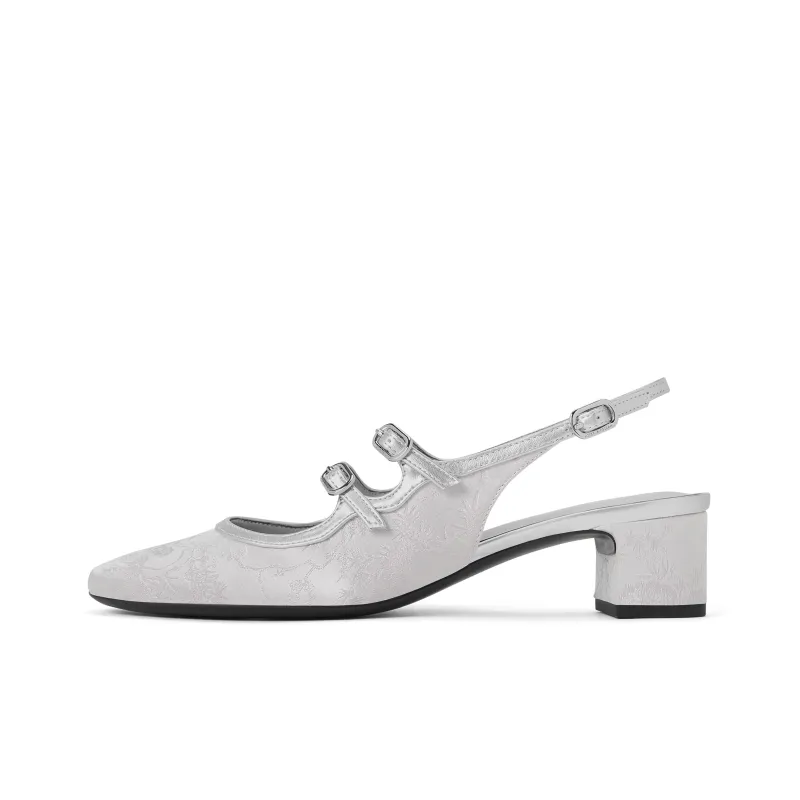 CHARLES&KEITH Small Ck Chinese Style New Chinese Style Strap Sandals Chunky Heel Women's Multicolor-6