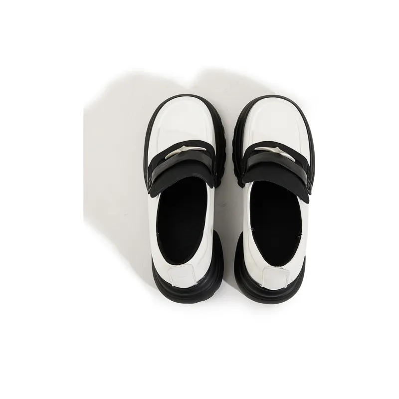 Milan Love Song Loafers 7cm Women's Black-10