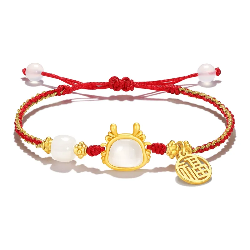 STYLEJING Colored Glaze Jade Bracelets Women's-0