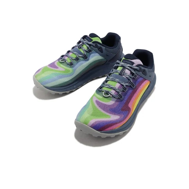 MERRELL Antora 3 Rainbow Durable Breathable Low-Top Outdoor Shoes Women's Blue Purple-3