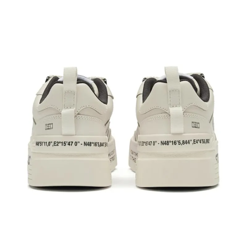 LACOSTE Low Top Skateboard Shoes Women's Beige-2