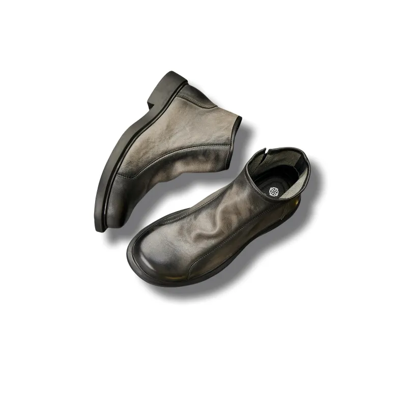 Brounvanm Ankle Boots Men Gray-3
