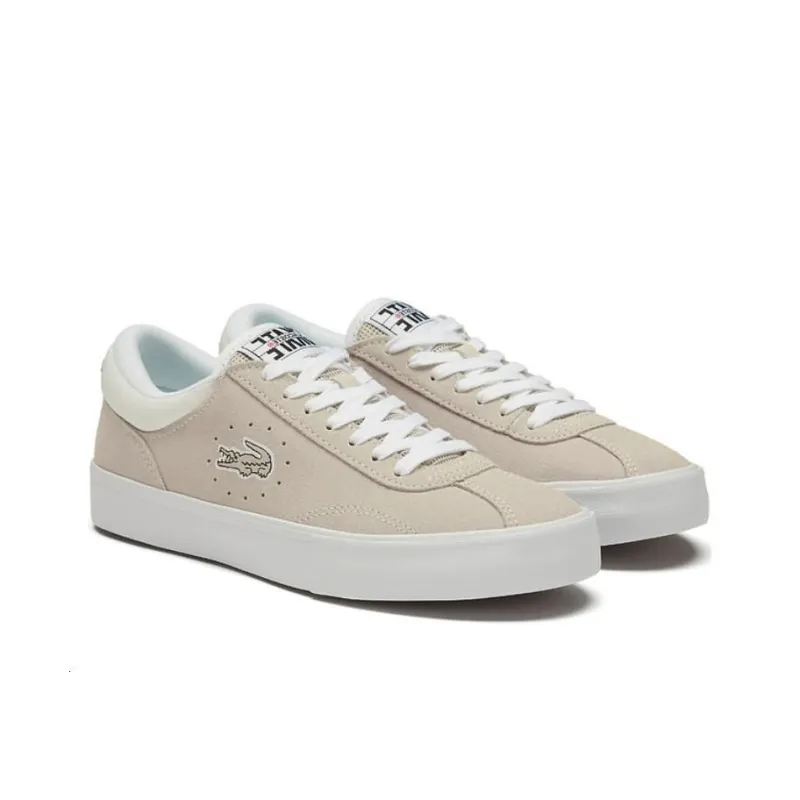LACOSTE Low Top Skateboard Shoes Women's Beige-1