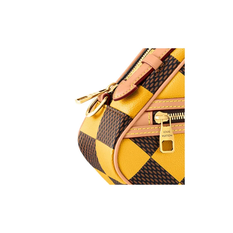 LOUIS VUITTON Chess Messenger Bag Damier Pop Jaune Mat-5