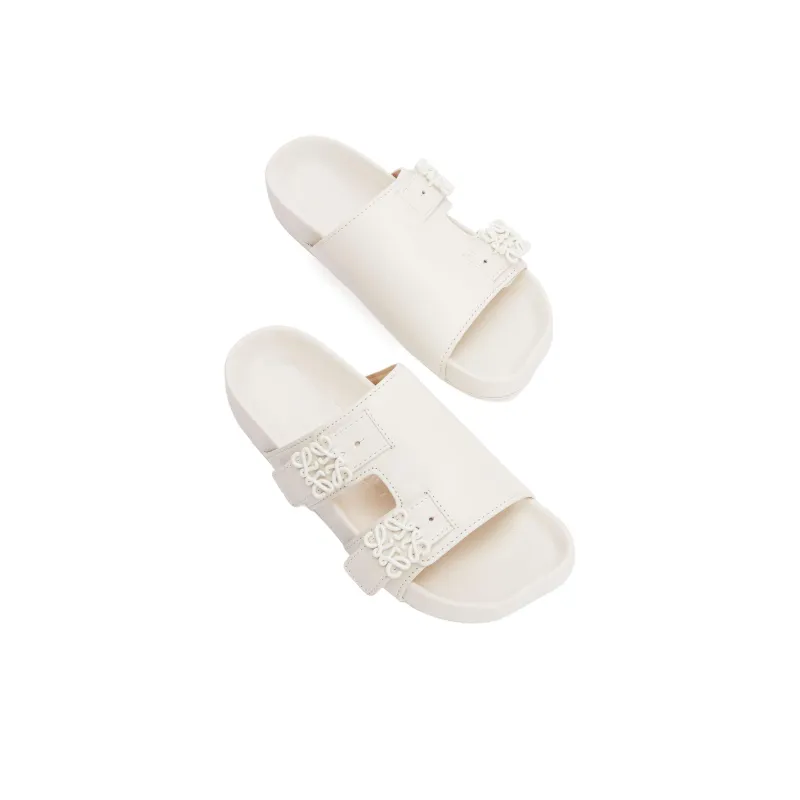 LOEWE Women's Ease Slide 'Anthurium White'-4