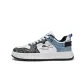 White, Dark Blue, Dusty Blue-Low-Top