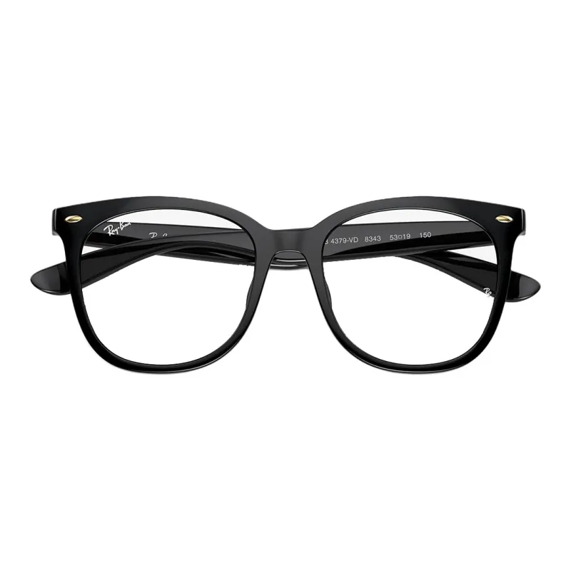 RayBan Injection Molded Square Eyeglass Frames Unisex Black-5