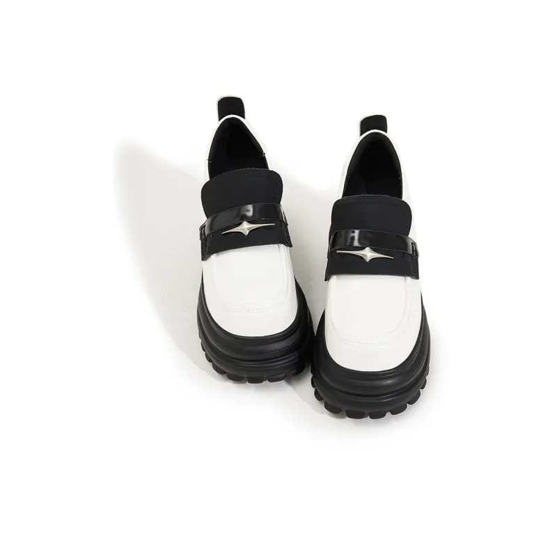 Milan Love Song Loafers 7cm Women's Black-21