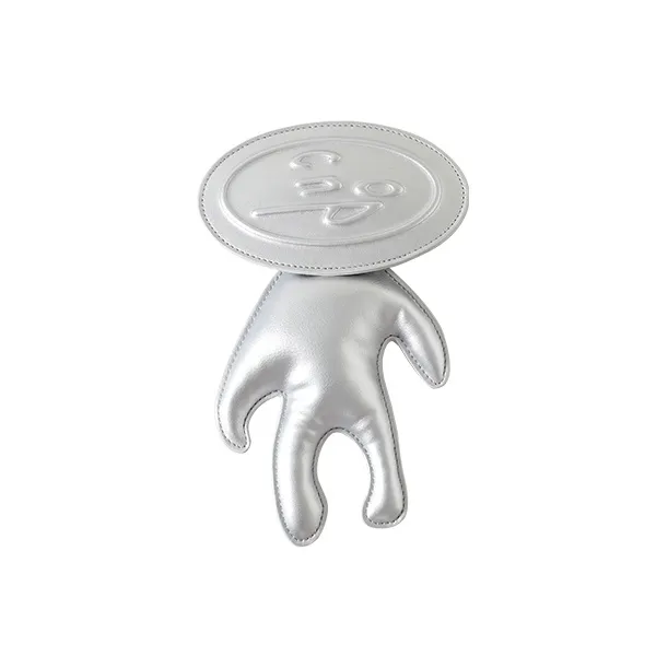 CONP Polyurethane Card Holder Trumpets Unisex Silver-0