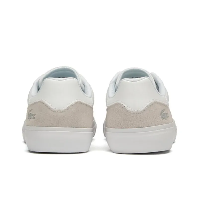 LACOSTE L006 Low Top Skateboard Shoes Men's White Pink-2