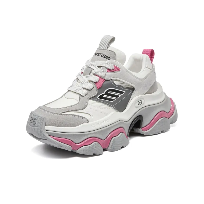 LEECAT STUDIO Rainbow Abrasion Resistant Height Increasing Chunky Sneakers Women's-9