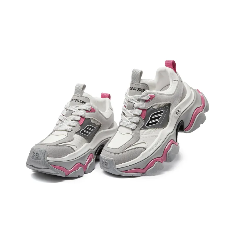 LEECAT STUDIO Rainbow Abrasion Resistant Height Increasing Chunky Sneakers Women's-10