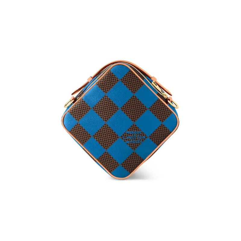 LOUIS VUITTON Chess Messenger Bag Damier Pop Blue-2