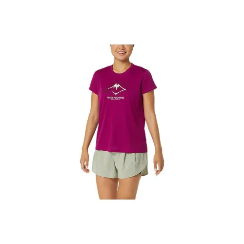 Asics FUJITRAIL T-Shirts Women's Blackberry