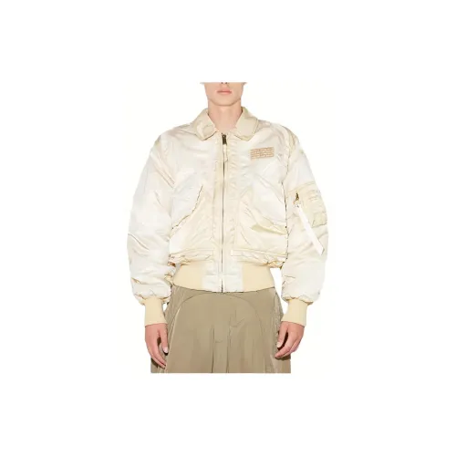 Misbhv Puffer Jackets Unisex Apricot Cream