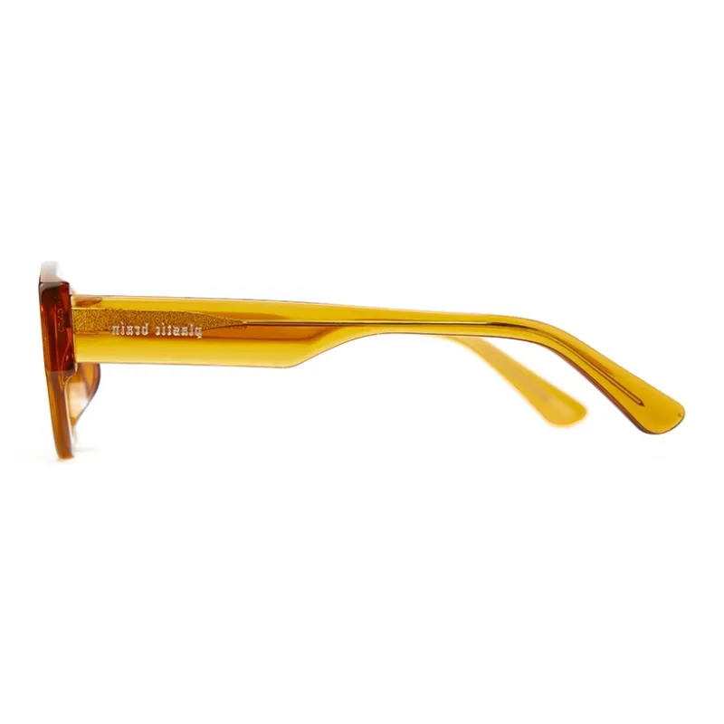 PLASTIC BRAIN Oval Plate Frame Ink Lens Unisex-17