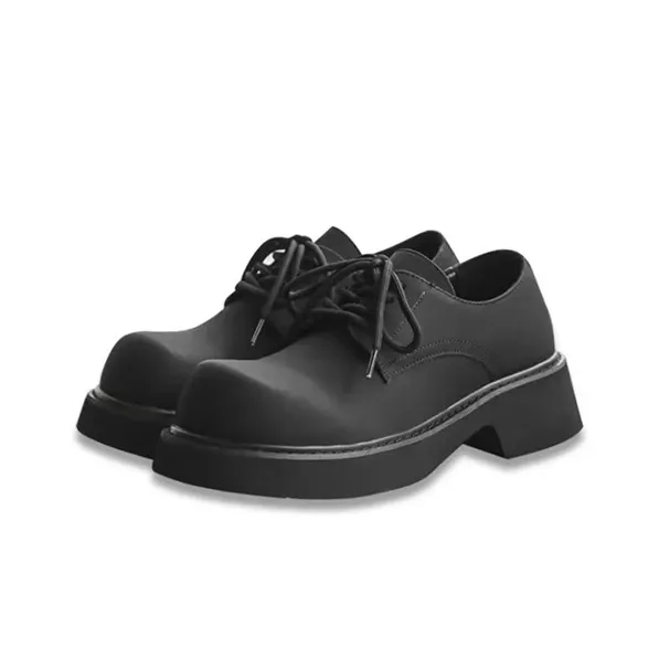 Bellum Han Low-Top Casual Leather Shoes Unisex Black-13
