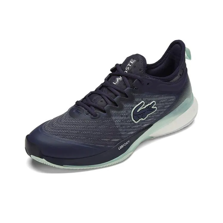 LACOSTE Anti Slip Wear Resistant Low Top Casual Shoes Men's Navy Blue-2