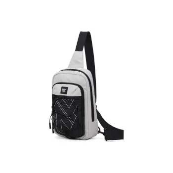 AOKING AK Polyester Travel Crossbody Small Bag Unisex Gray/Black