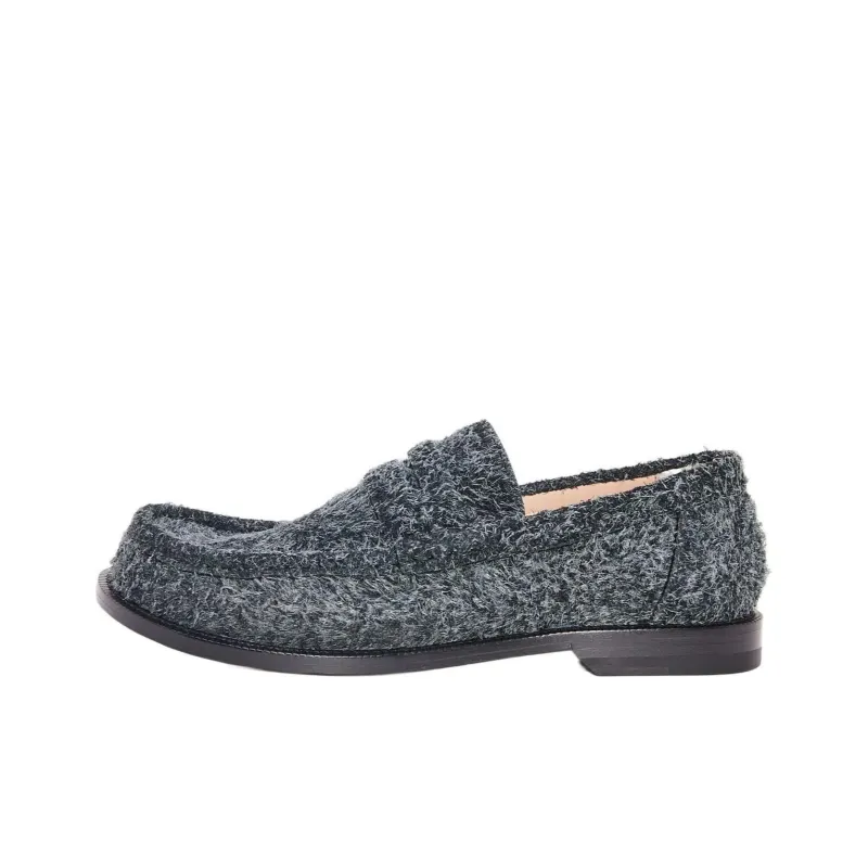 LOEWE Campo Loafers 4cm Women's Gray-0