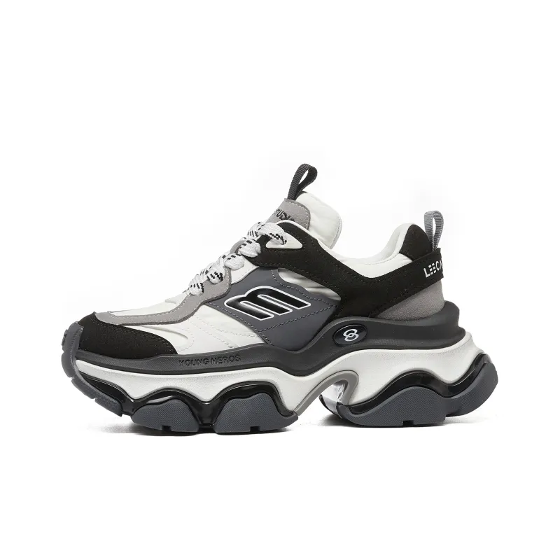 LEECAT STUDIO Rainbow Abrasion Resistant Height Increasing Chunky Sneakers Women's-0