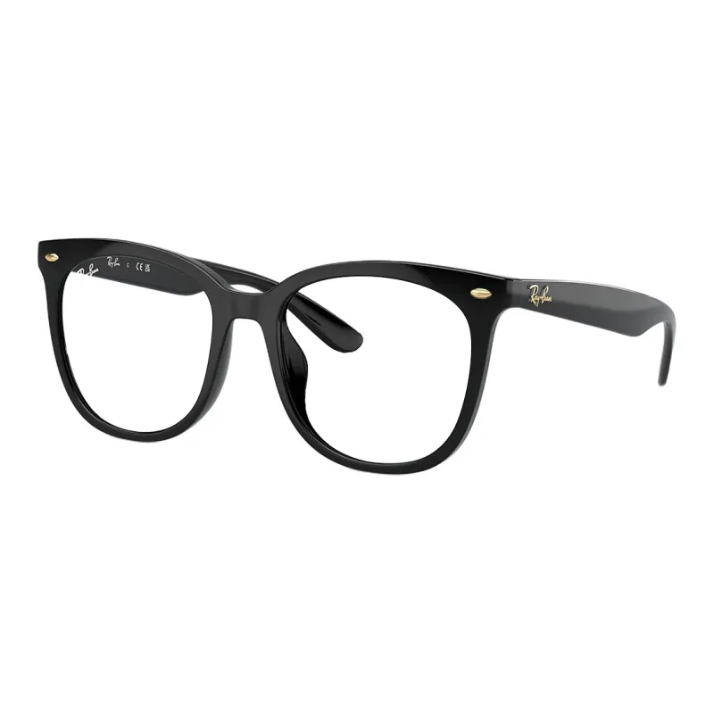 RayBan Injection Molded Square Eyeglass Frames Unisex Black-0