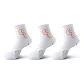 3 Pack White Orange