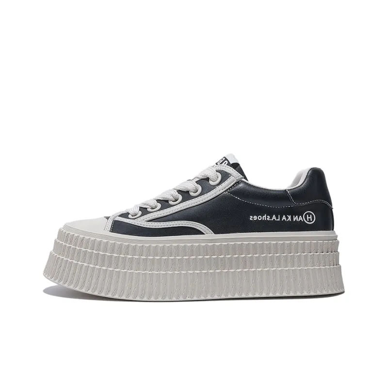 Junjali Cookie Shoes Wear-Resistant Lightweight Height Increasing Low-Top Skateboard Shoes 6cm Women's-3
