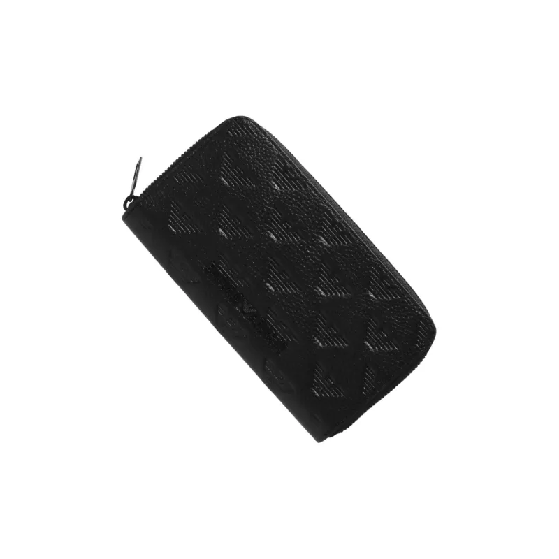EMPORIO ARMANI Cow Leather Wallet Men's Black-3