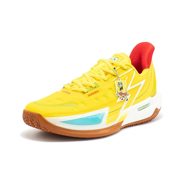 361° BIG3 4.0 Quick Pro Basketball Shoes Men Low Top Acid Yellow/Warm Brown-1