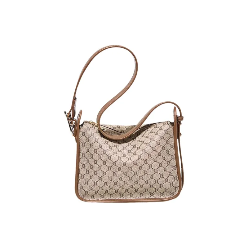 Marino Orlandi Synthetic Leather Small Square Bag, Dumpling Bag, Shoulder Bag, Crossbody Bag Medium Large Women's Khaki-1