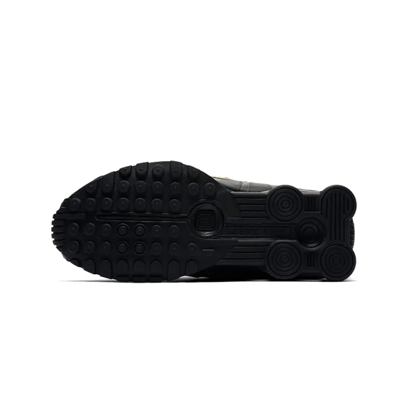 Nike Shox R4 Black Metallic Gold GS-5