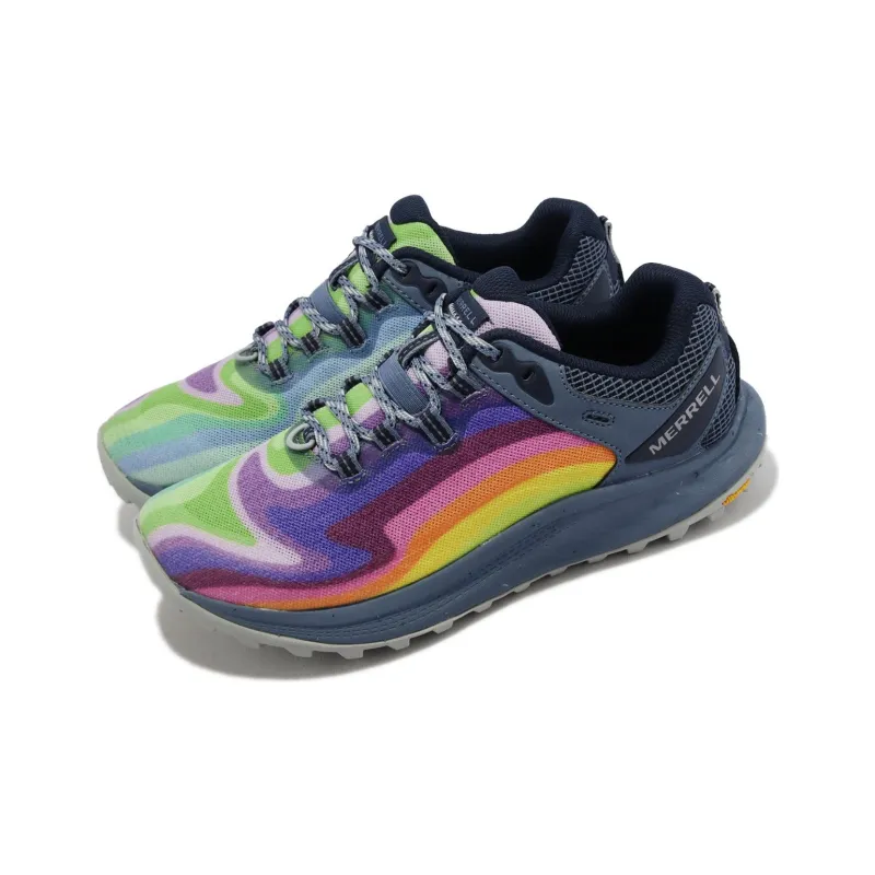 MERRELL Antora 3 Rainbow Durable Breathable Low-Top Outdoor Shoes Women's Blue Purple-2