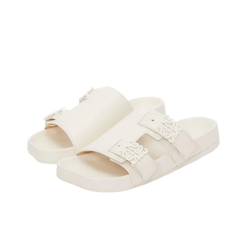 LOEWE Women's Ease Slide 'Anthurium White'-2