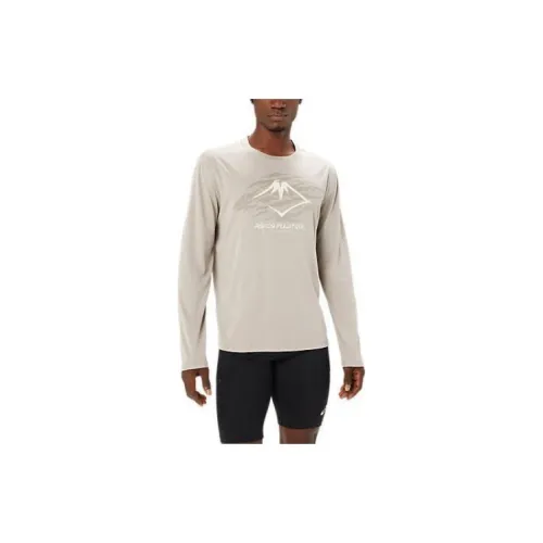 Asics FUJITRAIL T-Shirts Men Lunar Rock Color