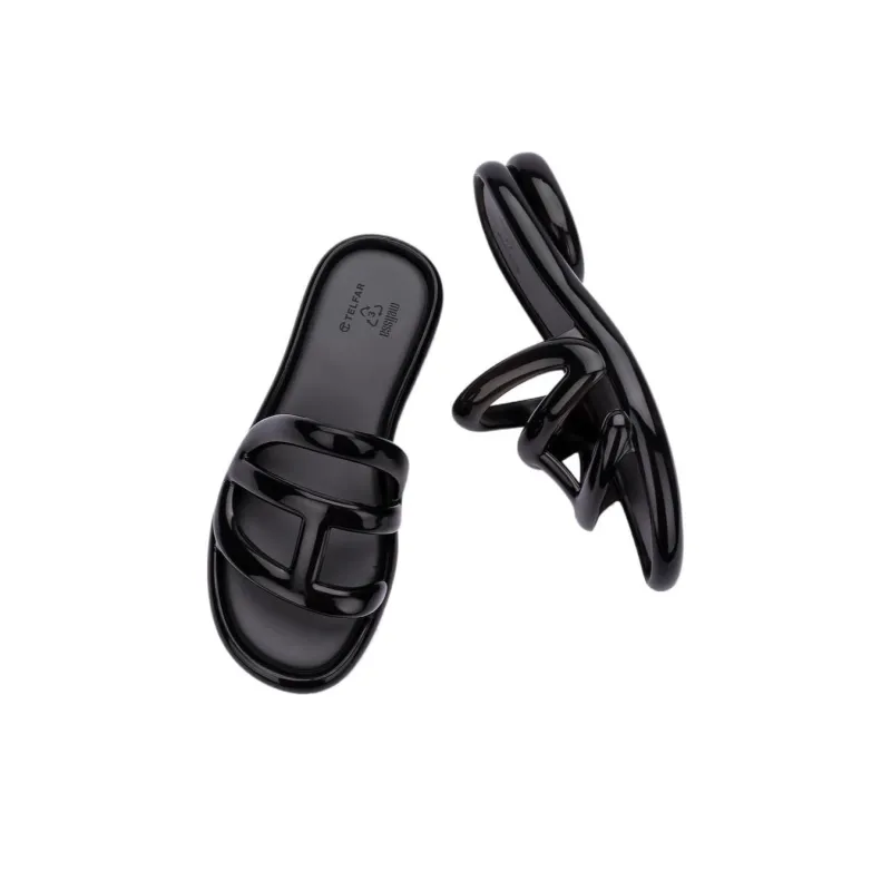 TELFAR x MELISSA Slide Slippers Women's Black-2