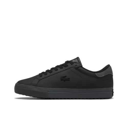 LACOSTE Skateboard Shoes Men Low-Top Black