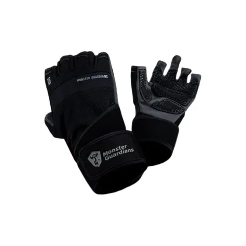 Monster Guardians Weightlifting Belts / Gym Gloves Protected And Wear-resistant Black Silicone Adults