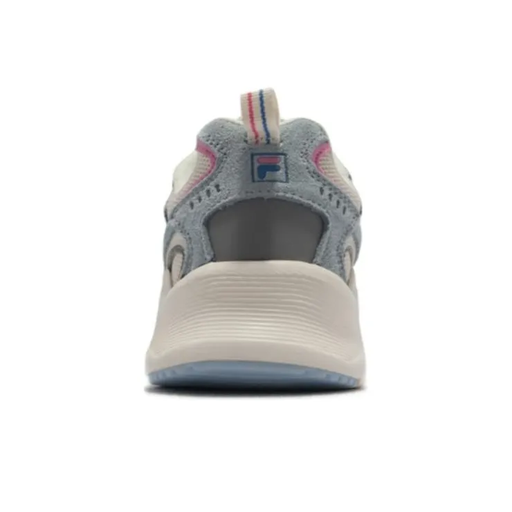 FILA Cushioning Wear-Resistant Low-Top Running Shoes Women's Beige Blue-3