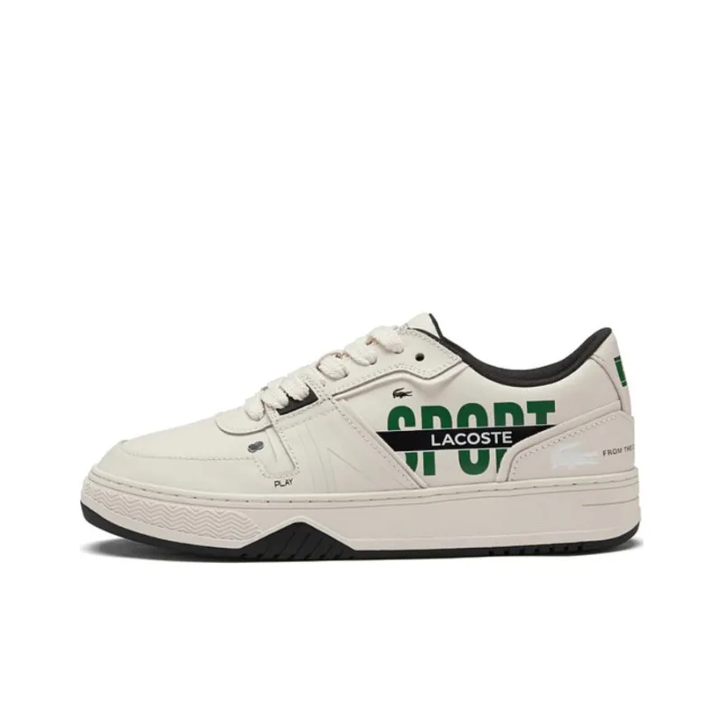 LACOSTE Low Top Skateboard Shoes Men's Black White-0