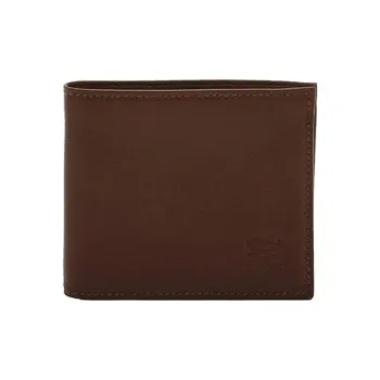 Il Bisonte Leather Card Holder, Wallet Men's Coffee