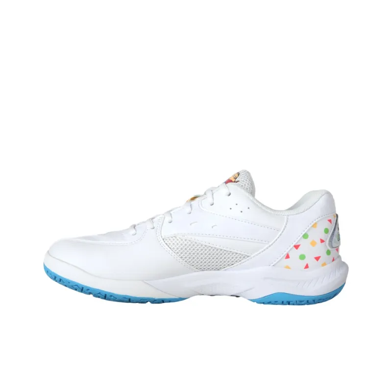 SHINCHAN x VICTOR Low Top Badminton Shoes Unisex White-1
