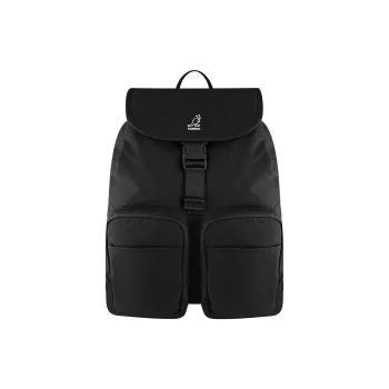 KANGOL Nylon Backpack Unisex Black