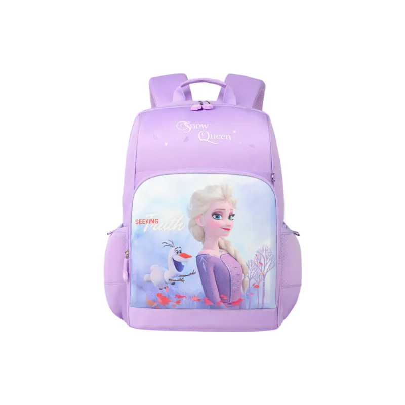 Disney Frozen Series PU With Polyester Backpack Large Size Women's Blue/Purple-3