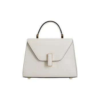 Valextra Iside Millepunte Calfskin Shoulder Bag, Crossbody Bag, Handbag Women's White